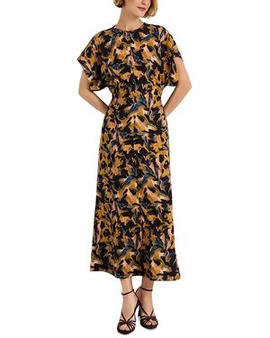 Marie Oliver Kamari Printed Round Neck Dress - Multicolor