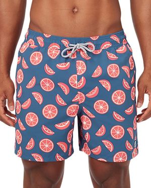 Tom & Teddy 6 Citrus Swim Shorts - Blue