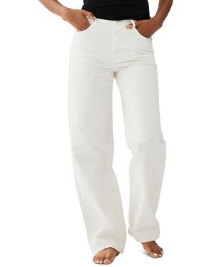 PARKE The Baggy Mid Rise Jeans - White