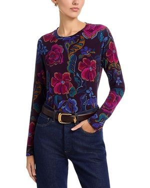 Johnny Was The Janie Favorite Long Sleeve Crewneck Tee - Blue