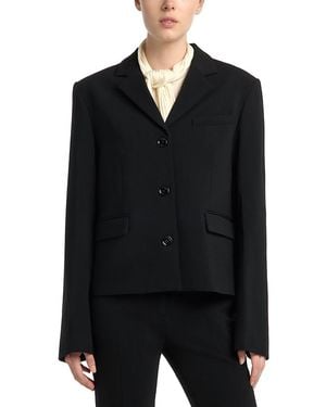 TOTEME Wool Blend Short Blazer - Black