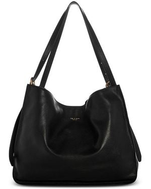 Rag & Bone River Large Leather Tote - Black