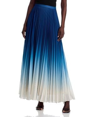 Emanuel Ungaro Lila Pleated Skirt - Blue