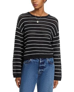 Bella Dahl Striped Sweater - Black