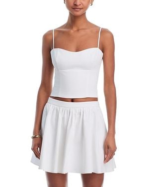 French Connection Sateen Bustier Cami - White
