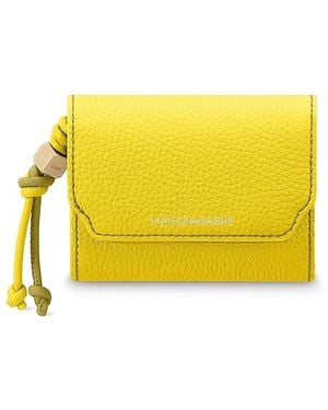 Maison De Sabre Leather Trifold Wallet - Yellow