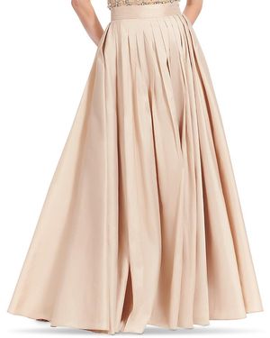 EMILY SHALANT Soft Taffeta Ball Gown Skirt - Natural