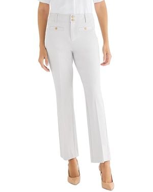 NIC+ZOE Plaza Demi Boot Cut Pants - White