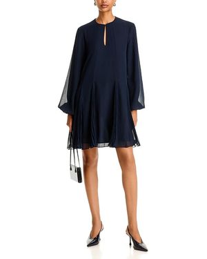 BOSS Donottati Plisse Dress - Blue