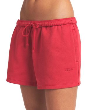 Skims Cotton Fleece Classic Shorts - Red