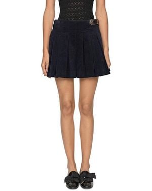 Sea Garret Corduroy Mini Skirt - Black