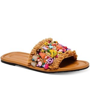 Free People Shipwrecked Slide Sandals - Orange
