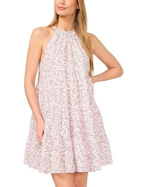 Cece Tiered Halter Dress - Purple