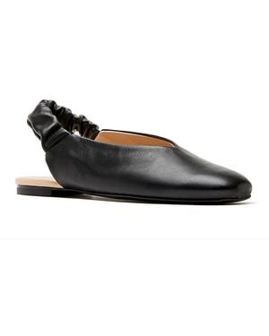 La Canadienne Glenn Leather Slingback Flats - Black