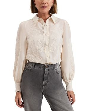 Phase Eight Aneira Sequin Blouse - White