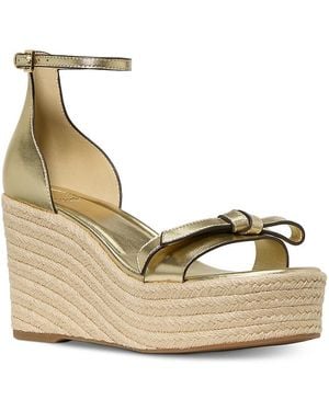 Kate Spade Loop Espadrille Wedge Sandals - Metallic