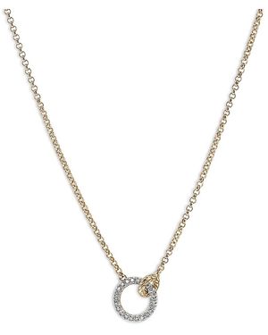 John Hardy 14K Jh Essentials Diamond Pave Interlocking Circle Necklace - Metallic