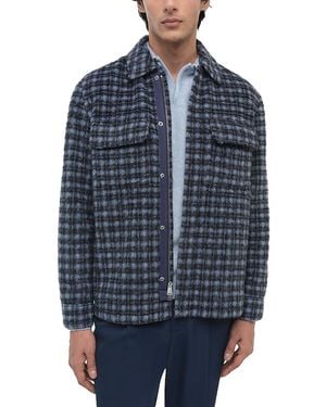 Jonathan Simkhai Caleb Check Pocket Jacket - Blue