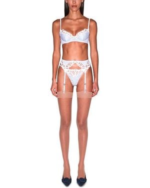 Fleur du Mal East Hampton Poplin Bra - Red