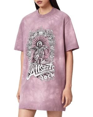 AllSaints Avalon Tee Dress - Pink