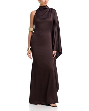 De La Vali Odaluna One Sleeve Column Dress - Purple