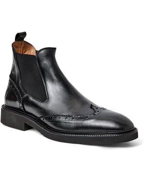 Bruno Magli Vespa Leather Wingtip Boot - Black