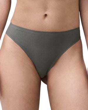Chantelle Soft Stretch One-Size Seamless Thong - Gray