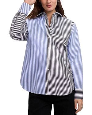 Foxcroft Meghan Colorblocked Shirt - Purple
