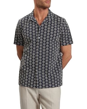Ted Baker Finlays Relaxed Fit Embroidered Shirt - Black