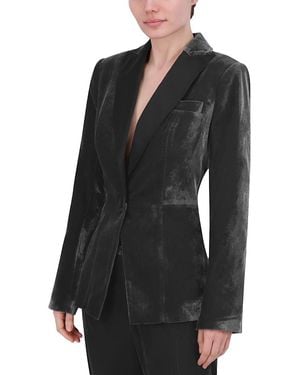 BCBGMAXAZRIA Velvet Tuxedo Jacket - Black