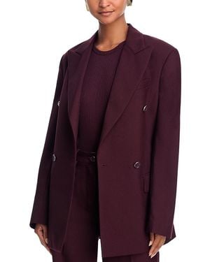 Helmut Lang Double Breasted Belted Blazer - Purple