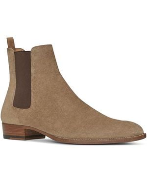 Saint Laurent Wyatt Chelsea Boots - Brown