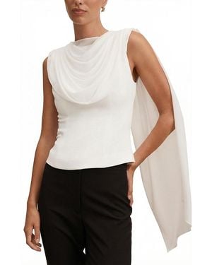EVER NEW Dara Shawl Top - White