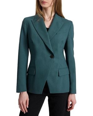 Santorelli Malli Single Button Wool Stretch Jacket - Green