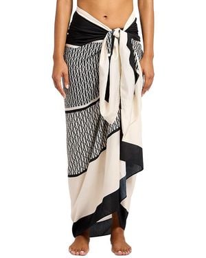 Jets by Jessika Allen Colorblocked Sarong - Black