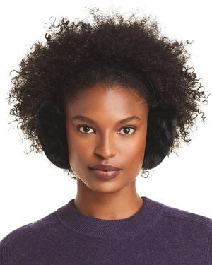 Surell Surrell Rex Rabbit Faux Fur Earmuff - Black