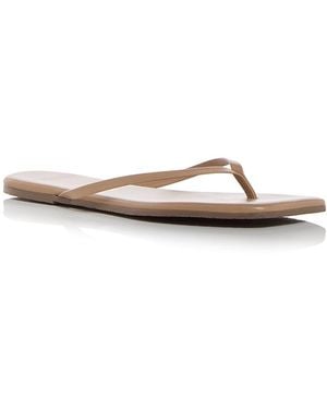 TKEES Lily Square Toe Flip Flops - Multicolor