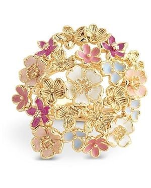 Anabel Aram Wildflower Enamel Ring - White