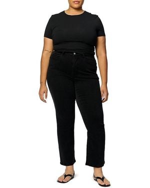 Warp & Weft Ase Plus Stretch High Rise Straight Jean - Black