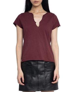Tシャツ・カットソー ZADIG & VOLTAIRE MULTICOLOR TOP ZADIG&VOLTAIRE（ザディグ エ ヴォルテール）の「SKINNY HEART