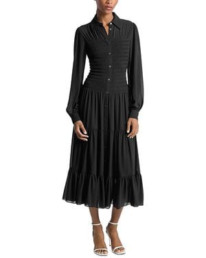 Michael Kors Michael Smocked Shirtdress - Black