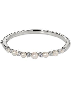 Nadri Venus Hinge Bracelet - White