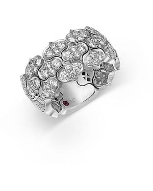 Roberto Coin 18K Diamond Three Row Cobra Ring, 2.75 Tcw - White