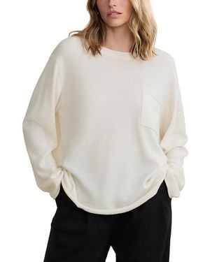 Jenni Kayne Cashmere Chandler Long Sleeve Tee - White