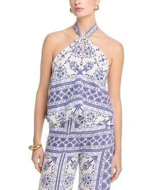 Aqua Boarder Halter Top - Blue
