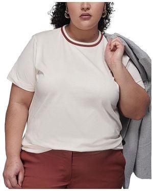 WILDFANG Plus The Everyday Ringer Tee - Gray