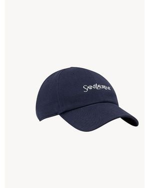 Saint Laurent Cap - Blue
