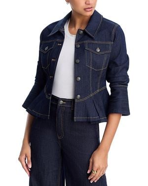 Cinq À Sept Scrunched Seraphine Denim Jacket - Blue