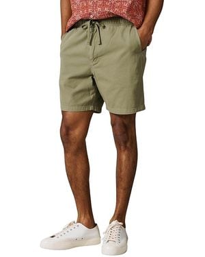 aubi Allanby Cotton Drawstring Rugby Short - Green