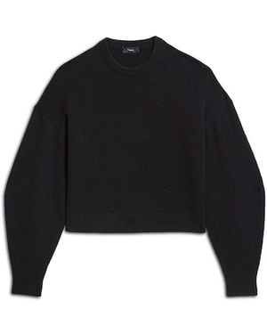 Theory Cashmere Crewneck Sweater - Black